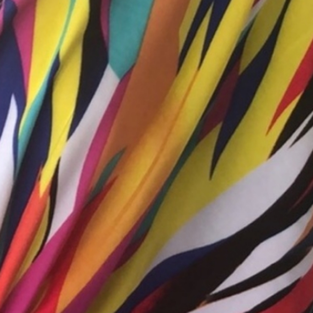 New Rainbow Kaftan Maxi Swim Cover Up dress - Picture 6 of 7